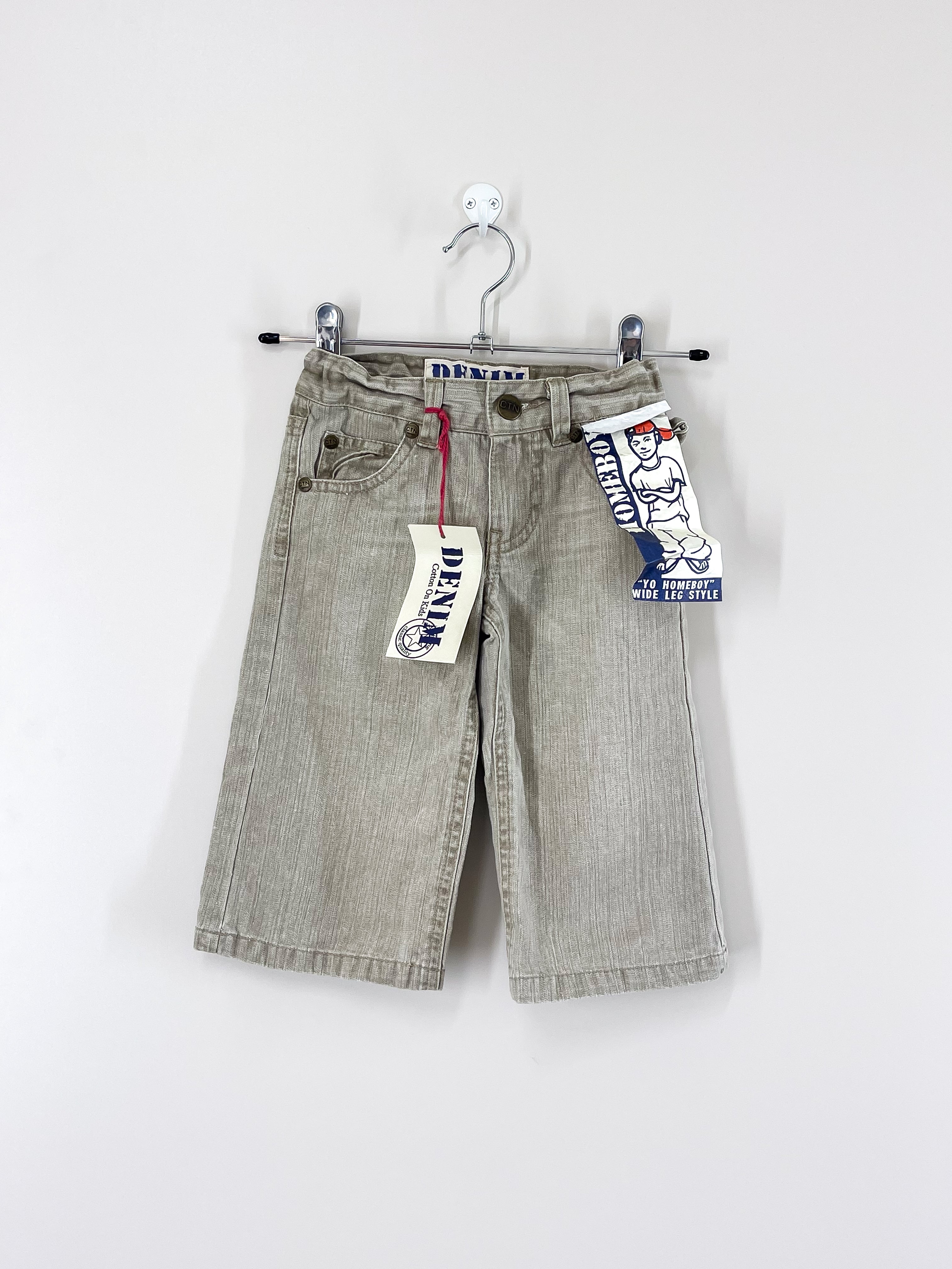 BNWT Cotton On Kids wide leg denim jeans (6-12m)
