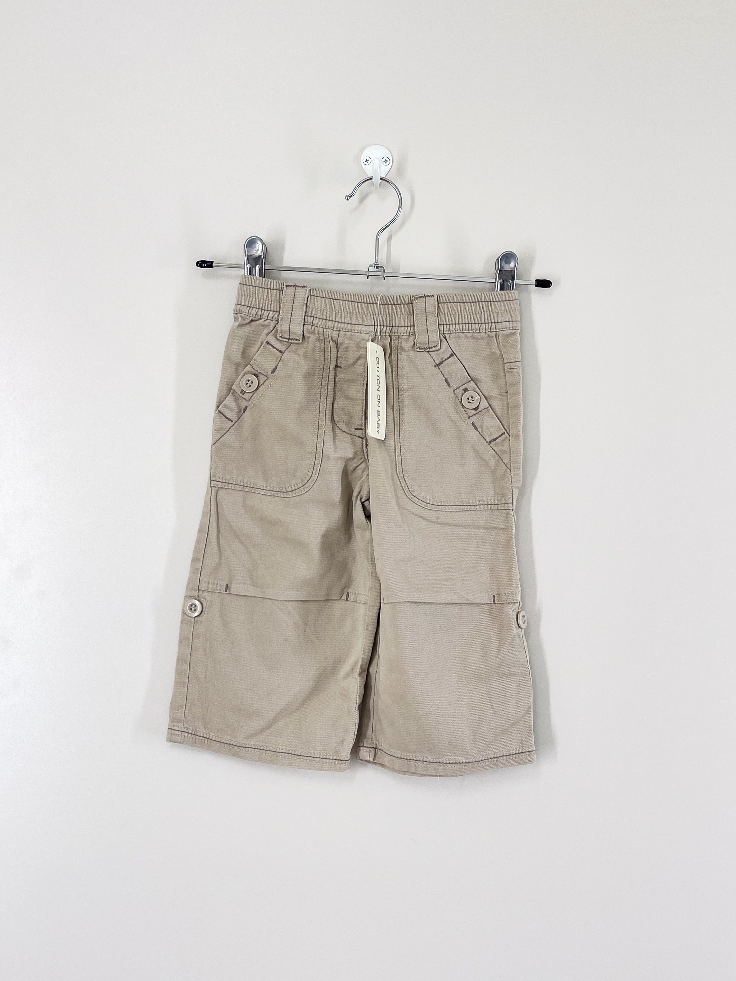 BNWT Cotton On Kids button pants (6-12m)