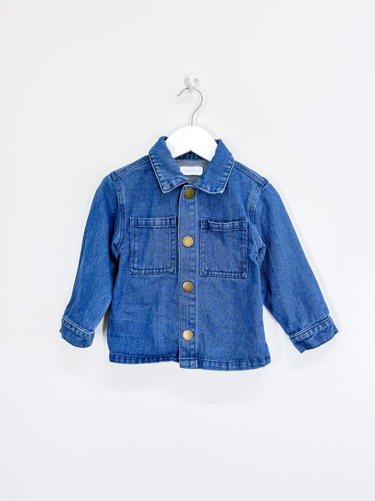 Jamie Kay romeo twill jacket - mid indigo denim (2y)