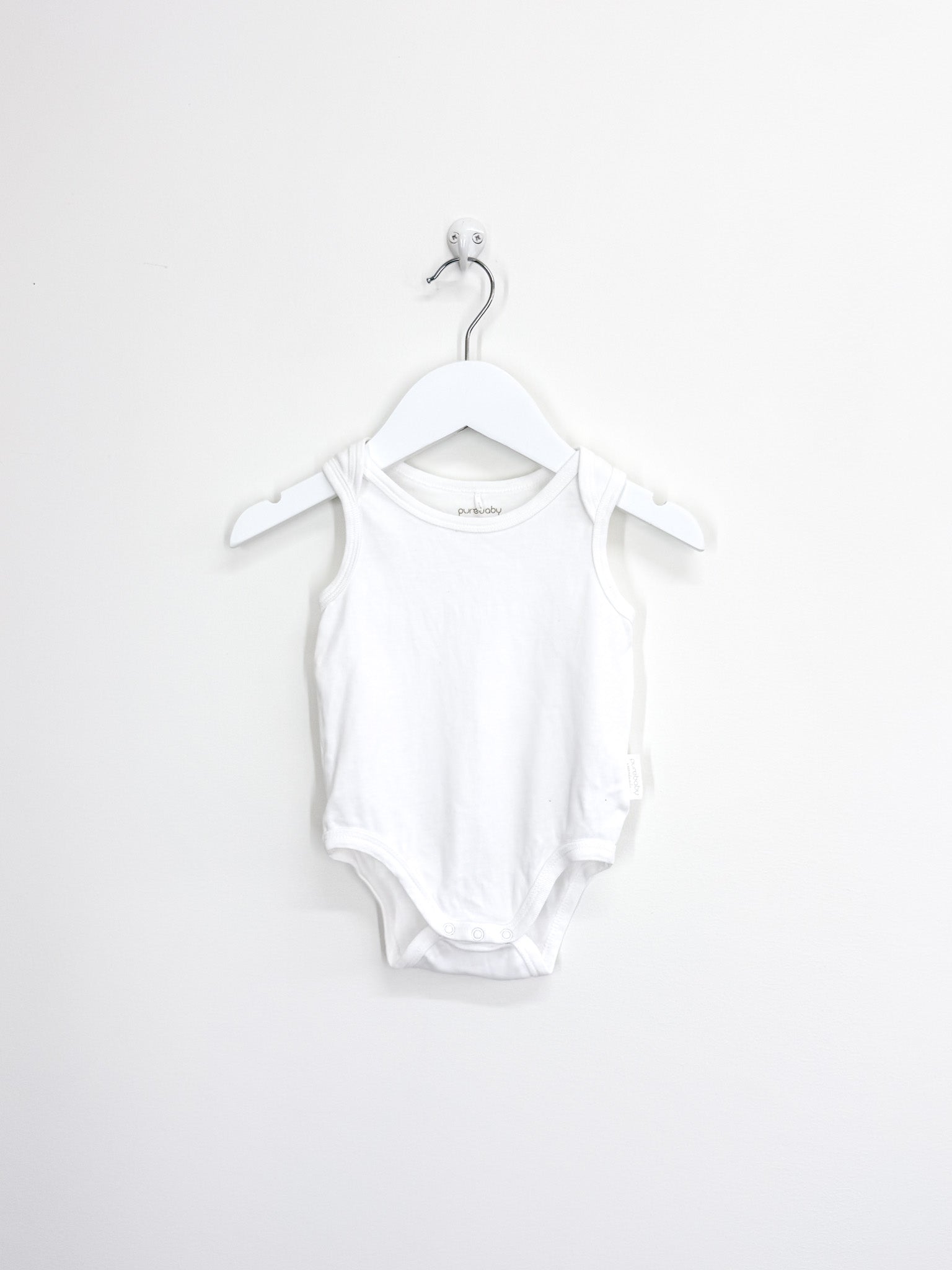 Purebaby Organic organic singletsuit - white (6-12m)