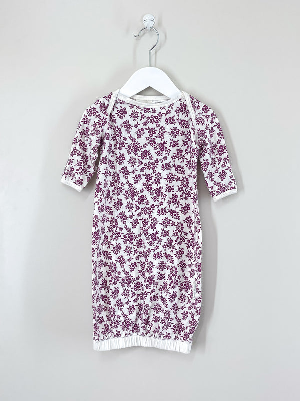 BNWOT Woolbabe merino cotton sleep gown (0-3m)