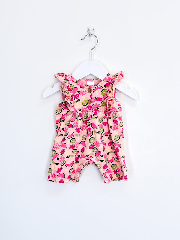 Teeny Weeny fruity frill romper (0-3m)