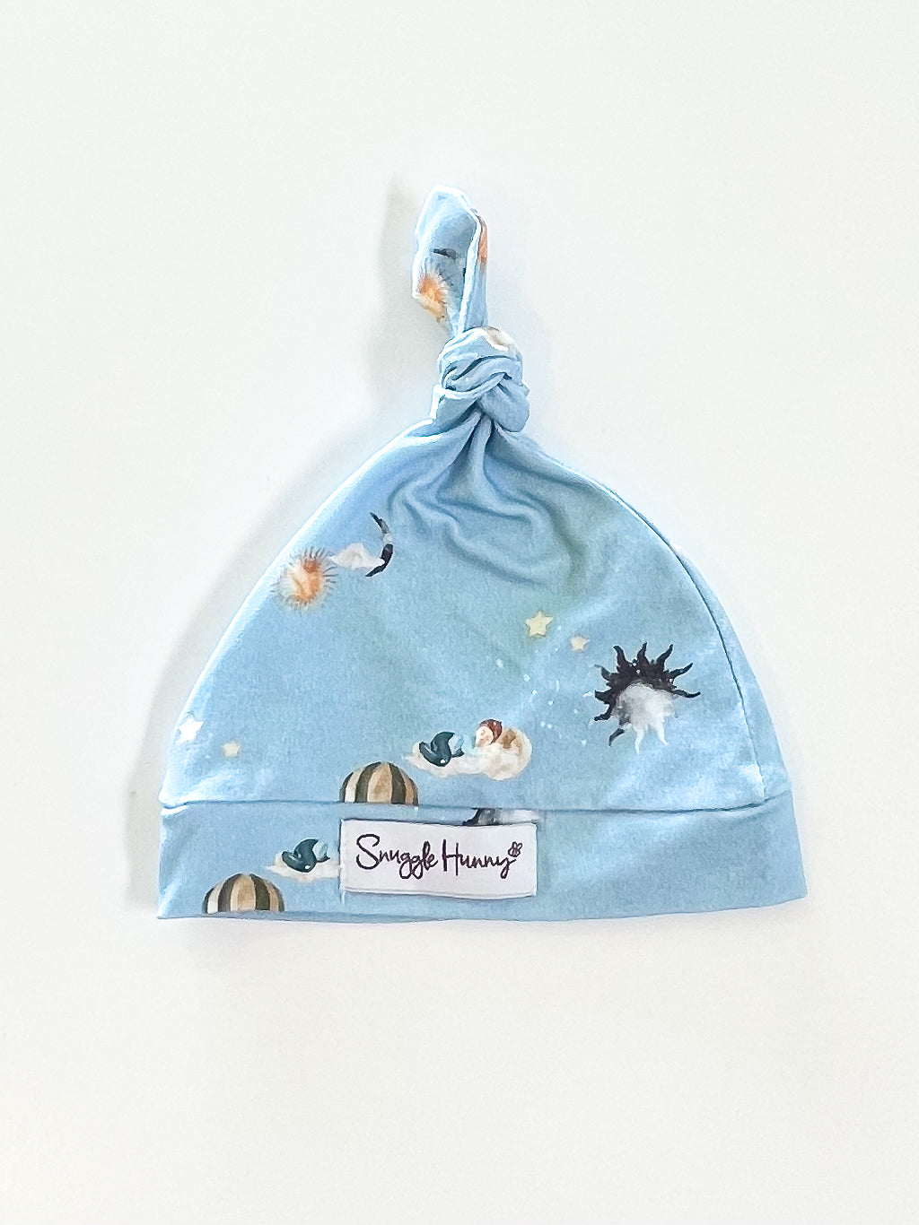 Snuggle Hunny knot beanie (0-6m)