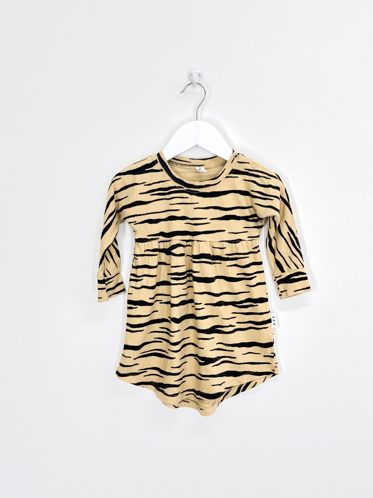 Hux organic wildcat long sleeve swirl dress (1y)