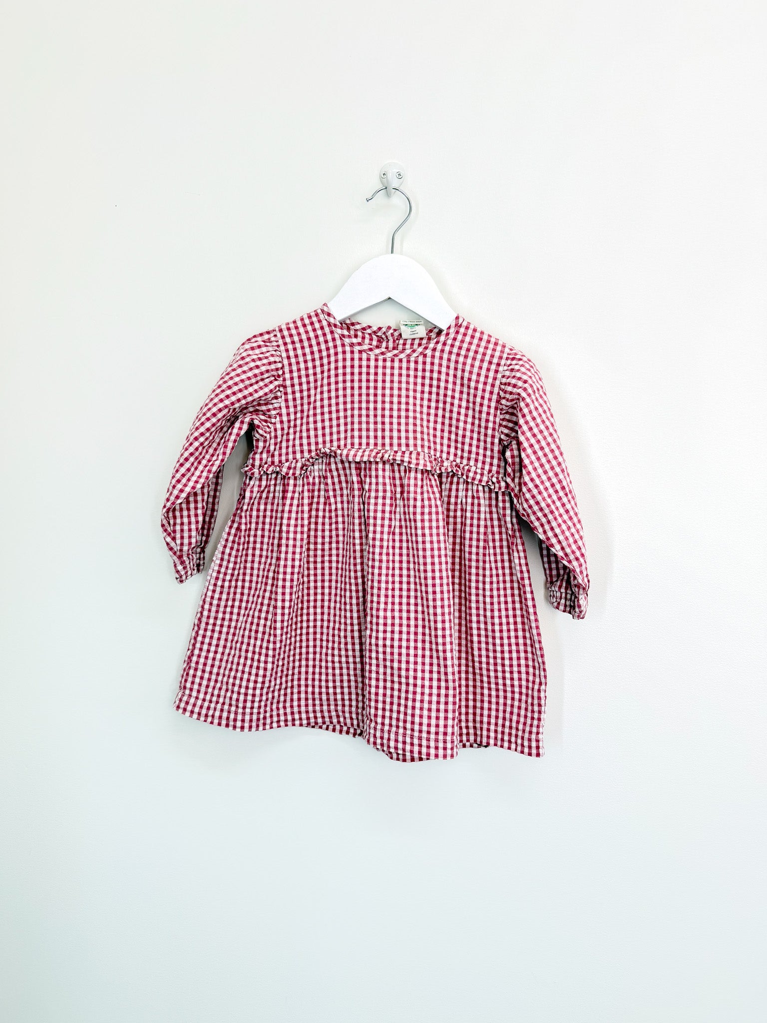 Nature Baby organic nora dress - jam check (1y)