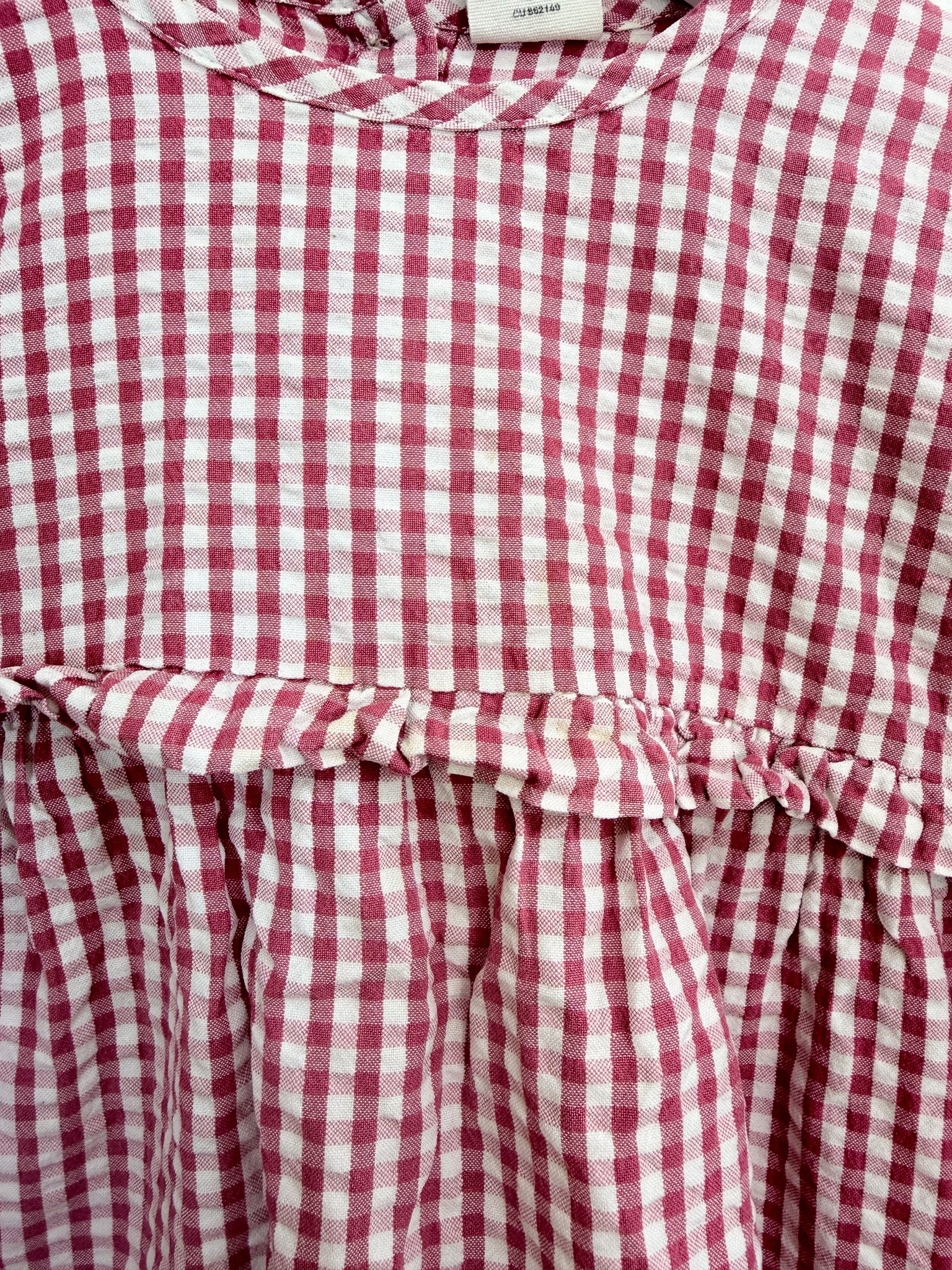 Nature Baby organic nora dress - jam check (1y)