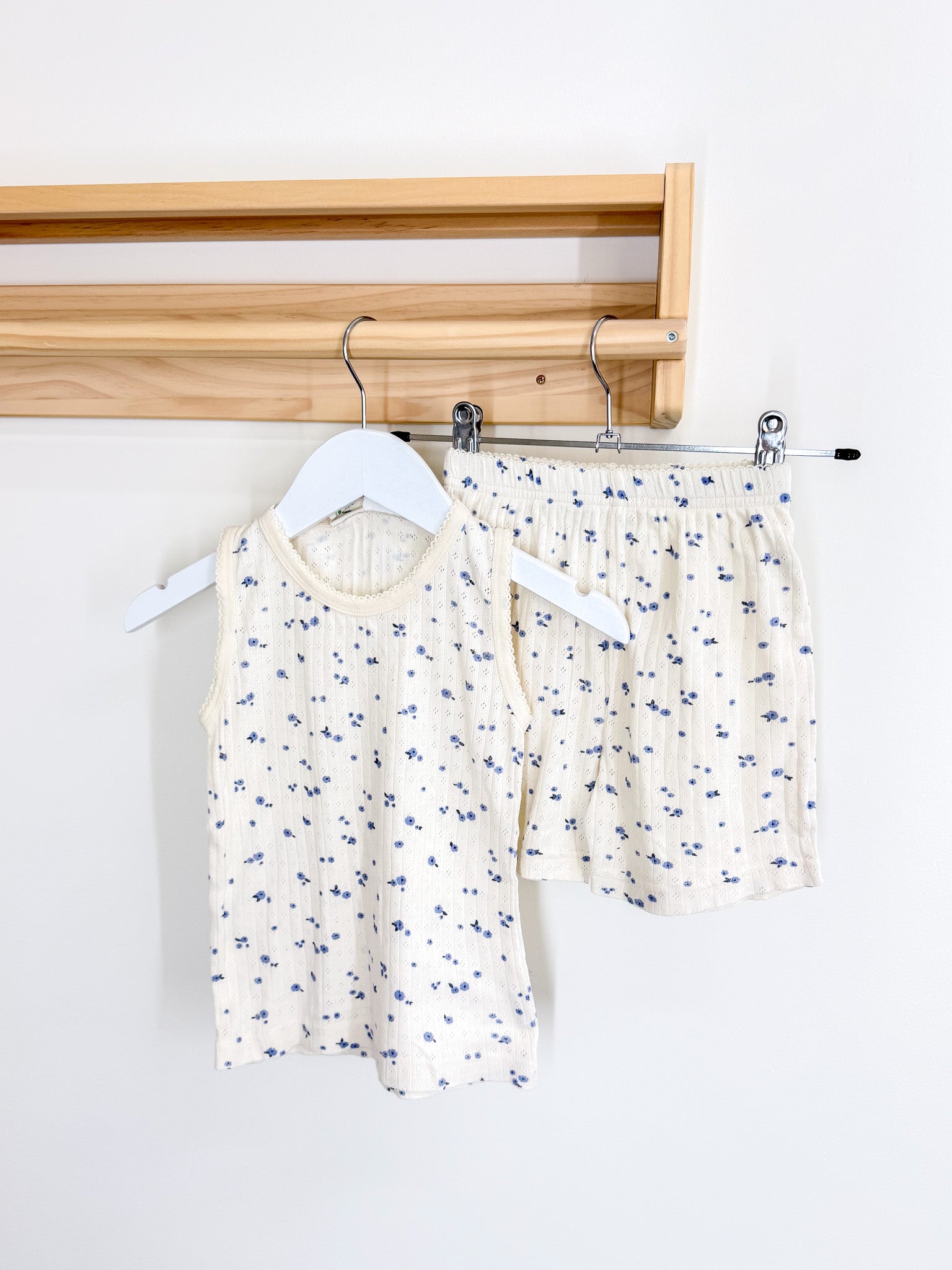 Nature Baby organic pointelle PJ set - daisy (3y)