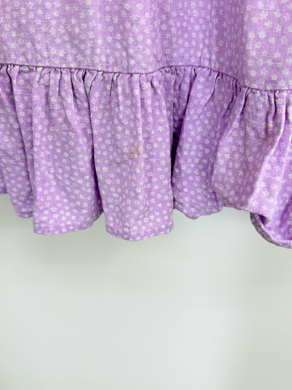 Ghanda linen blend smocked puff sleeve dress (7-8y)