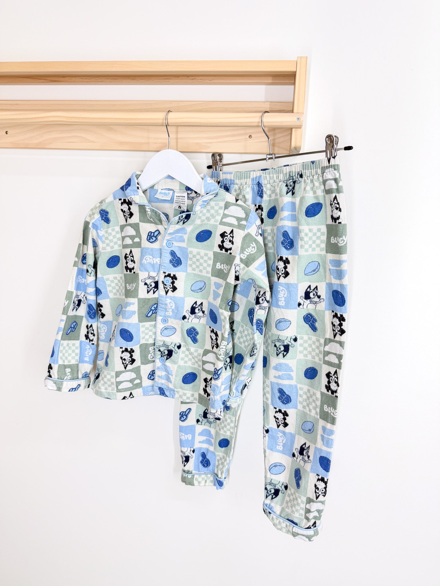 Bluey flannel PJ set (6y)