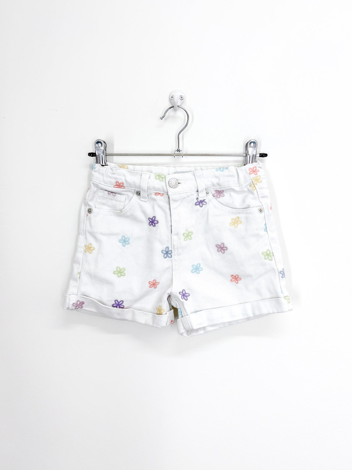 Ghanda daisy embroidered denim shorts (5-6y)