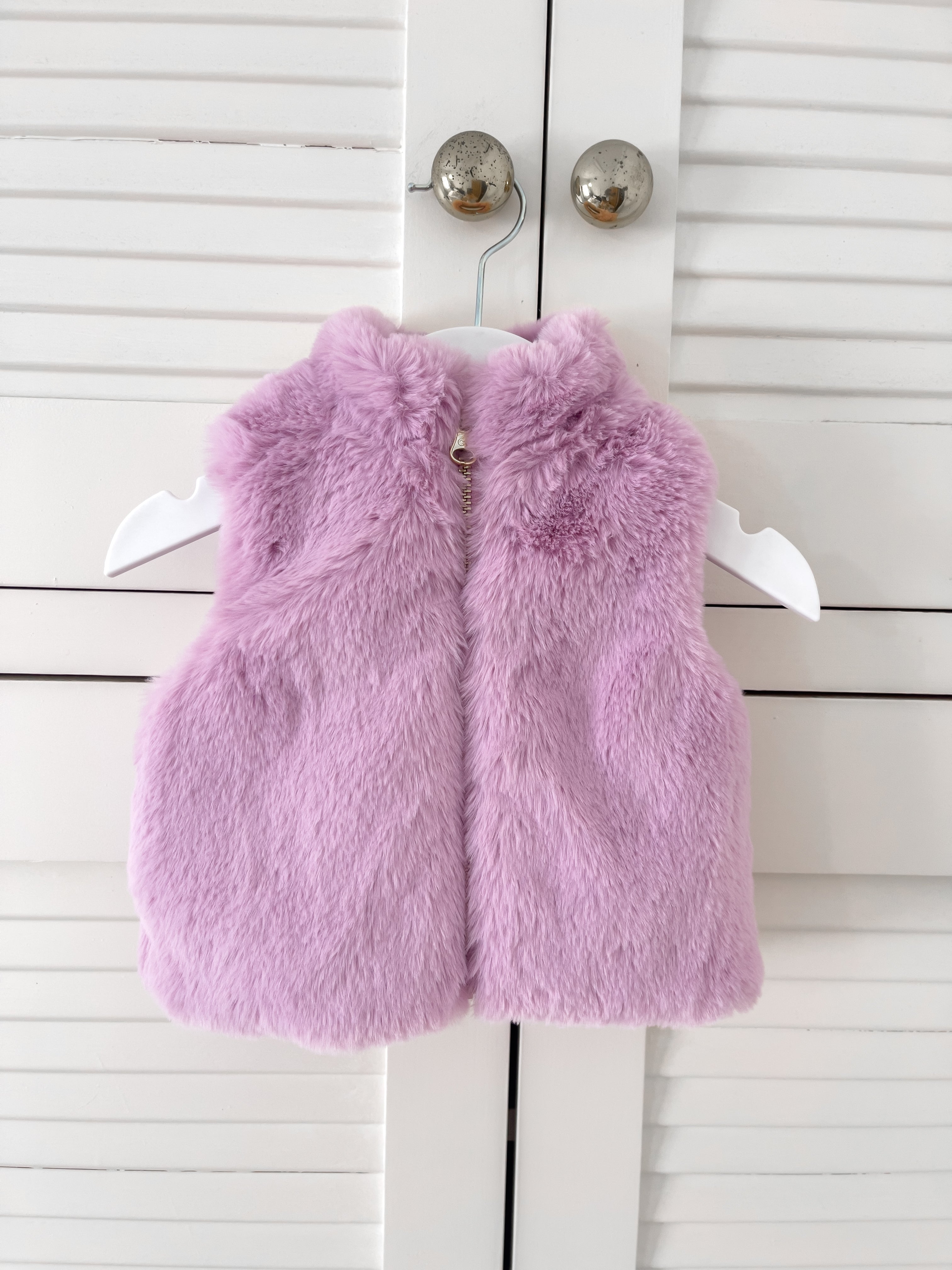 Country Road reversible faux fur vest jacket (0-3m)