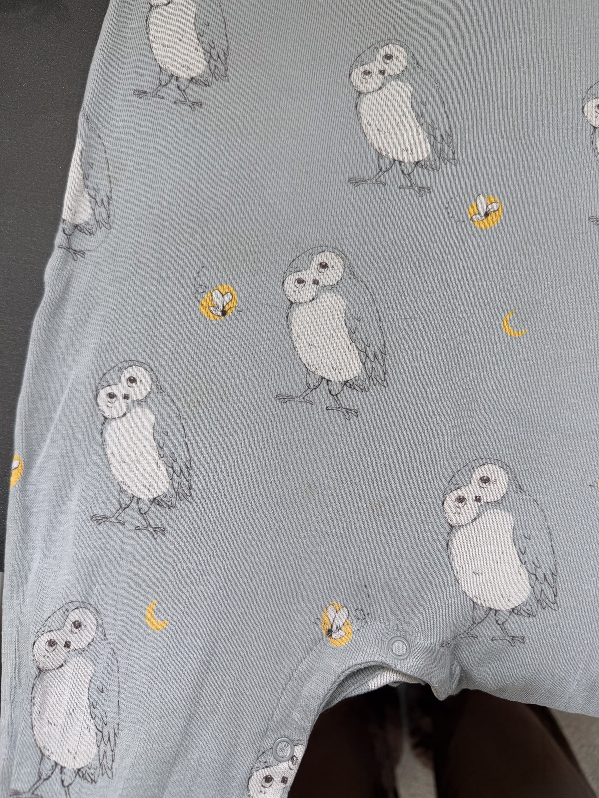 Nature Baby organic henley PJ suit - ruru (1y)