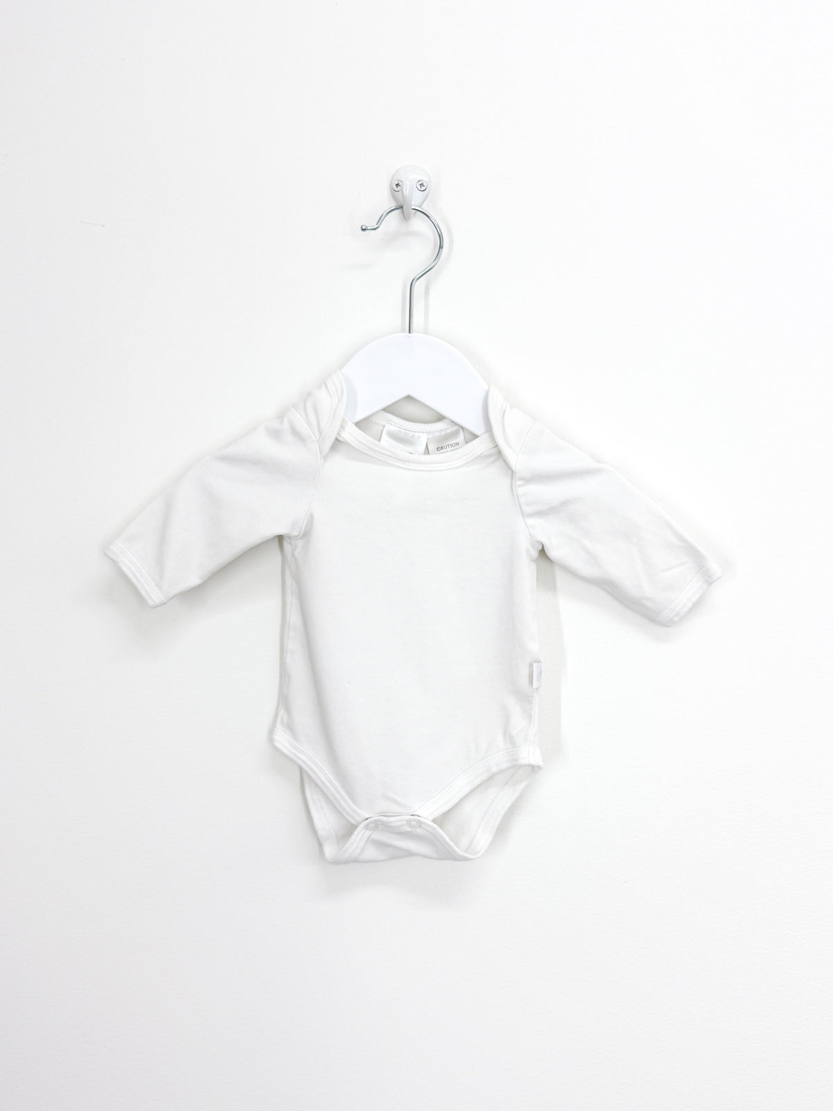 Superfit envelope long sleeve bodysuit - white (newborn)