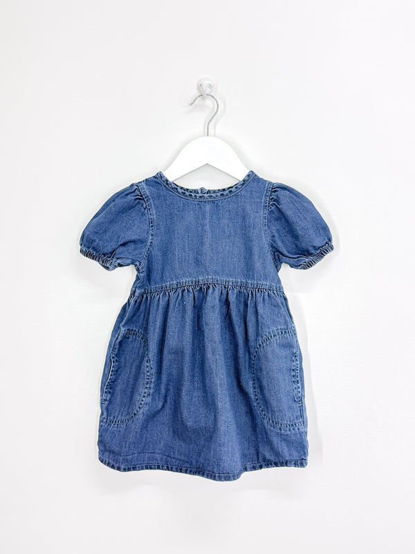Next denim dress (18-24m)