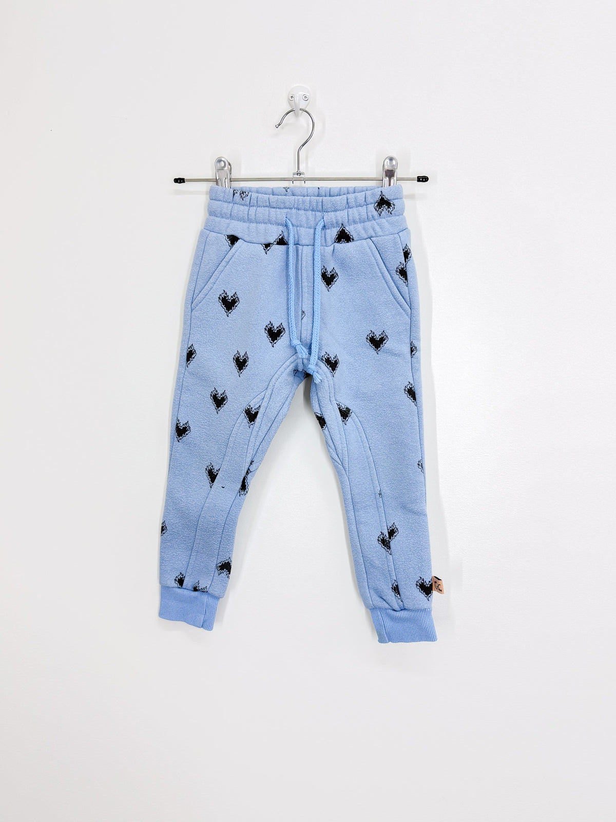 The Girl Club rock on heart joggers (2y)