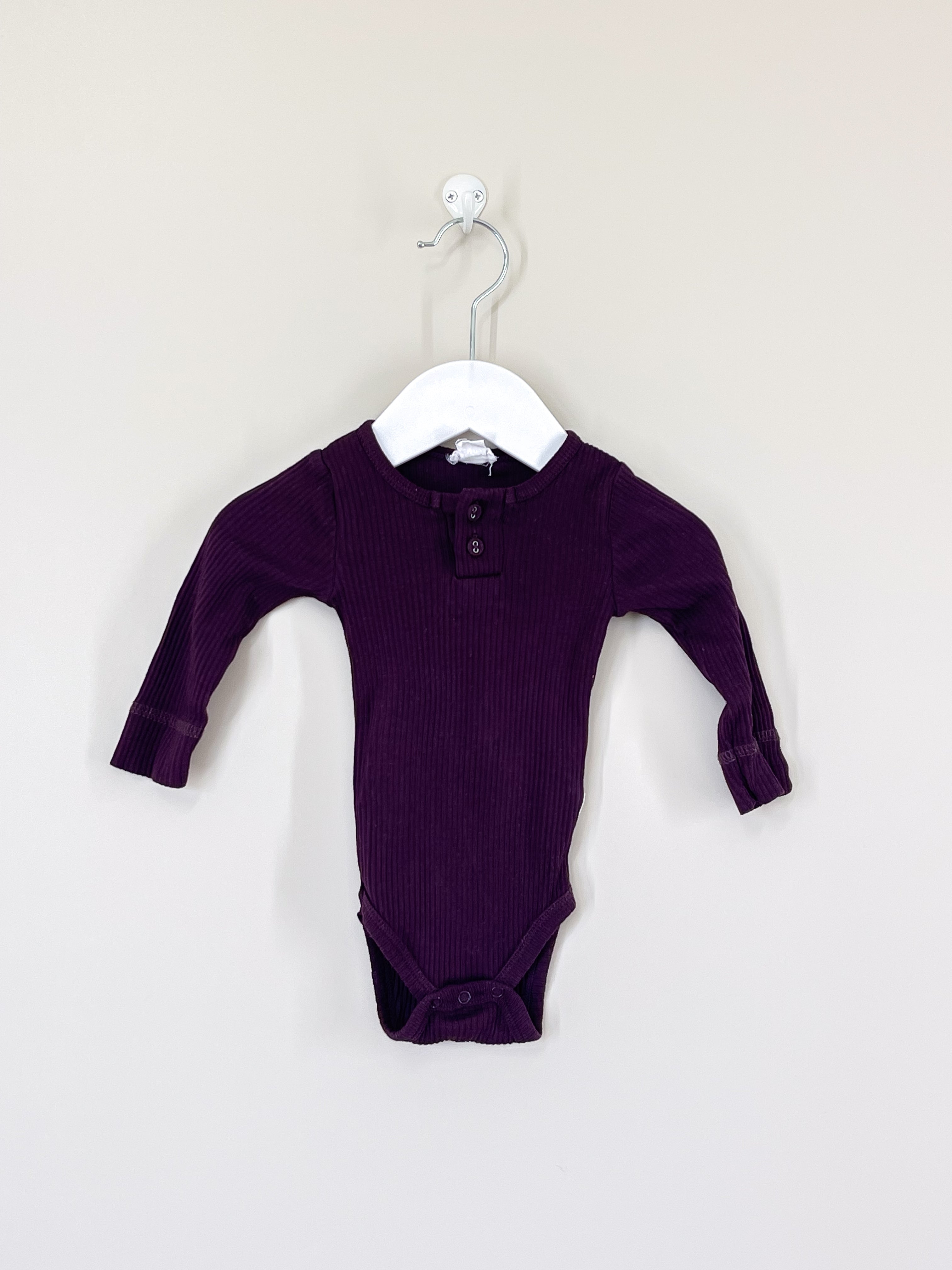 Jamie Kay organic rib bodysuit - fig (3-6m)