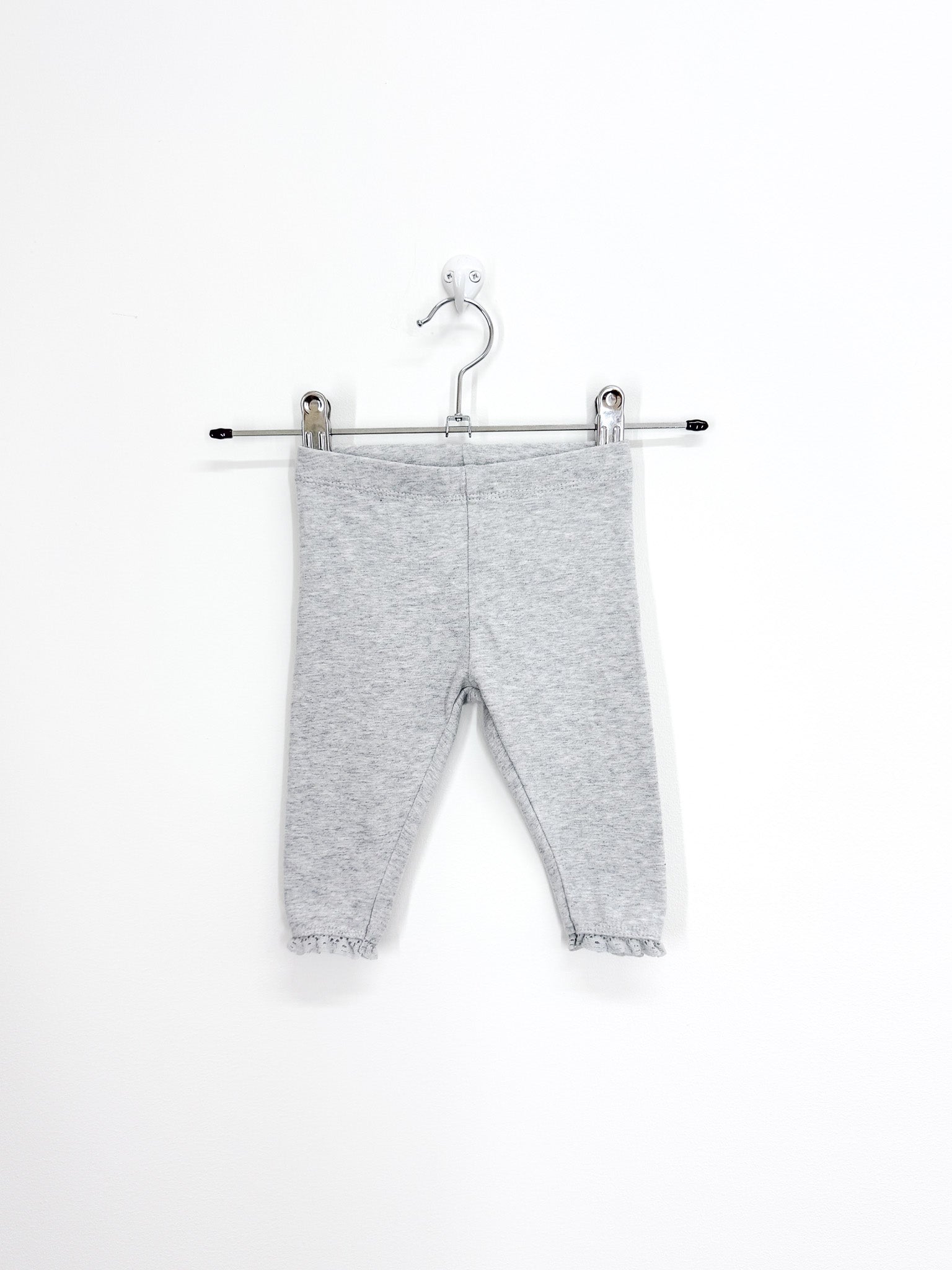 Next lace bottom leggings - grey (3-6m)