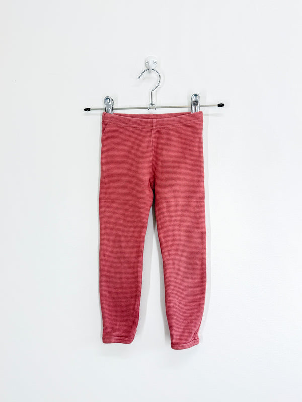 Nature Baby organic waffle leggings (2y)