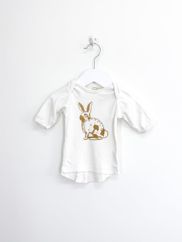 Nature Baby organic long sleeve tee - bunny (0-3m)