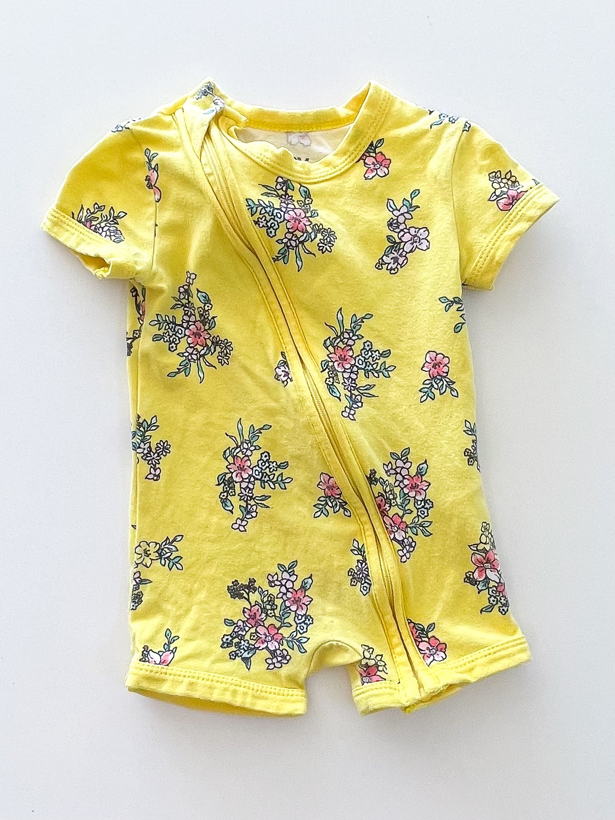 Cotton On Kids shortie zip romper (3-6m)