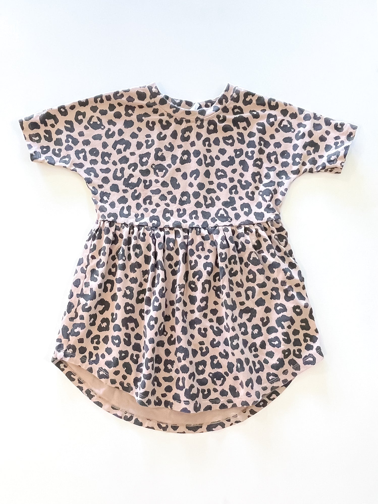 Hux organic swirl dress - leopard (3y)