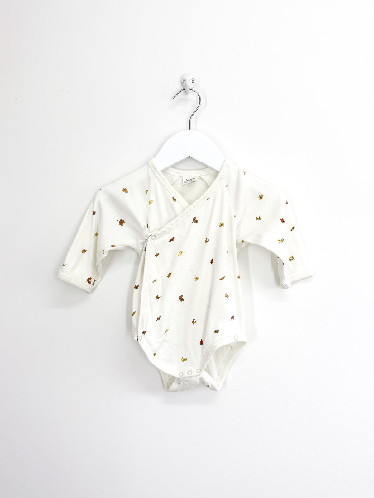 Nature Baby organic kimono bodysuit - little leaf (3-6m)