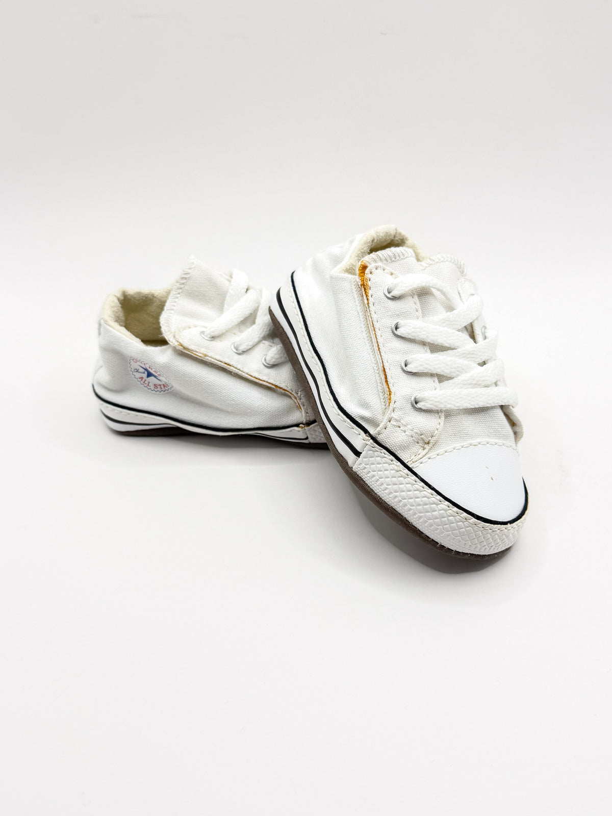 Converse velcro cribster soft sole shoes - white (20EU)