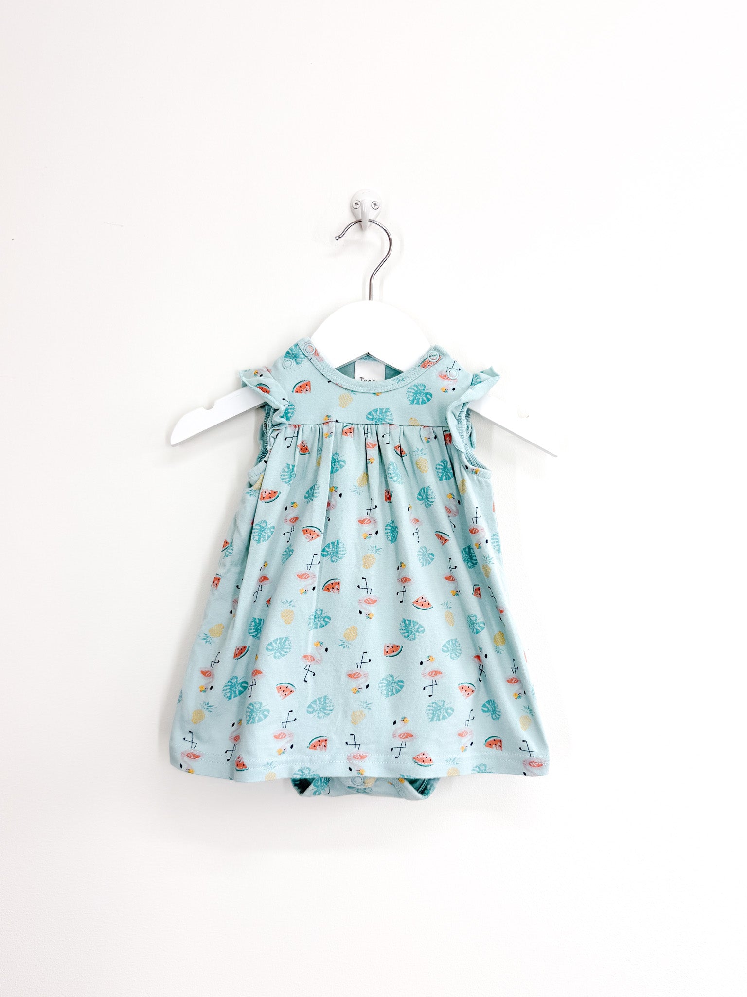 Teeny Weeny tropical bodsyuit dress (3-6m)
