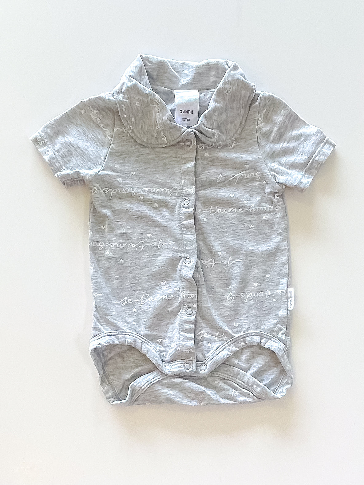 Bonds collared bodysuit (3-6m)