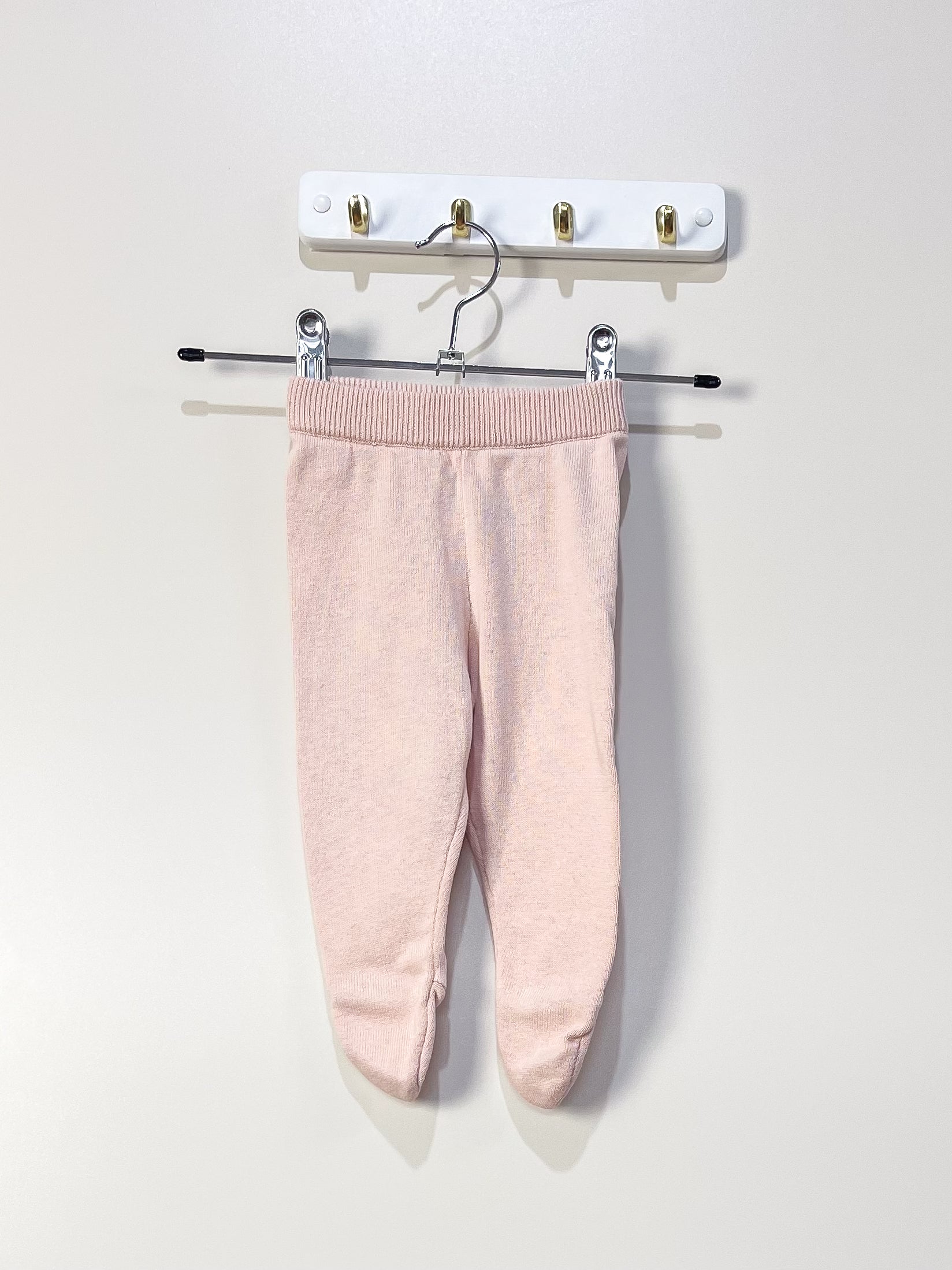 Aster & Oak organic footed knit leggings (0-3m)