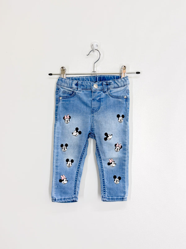 H&M x Disney soft denim jeans (6-9m)