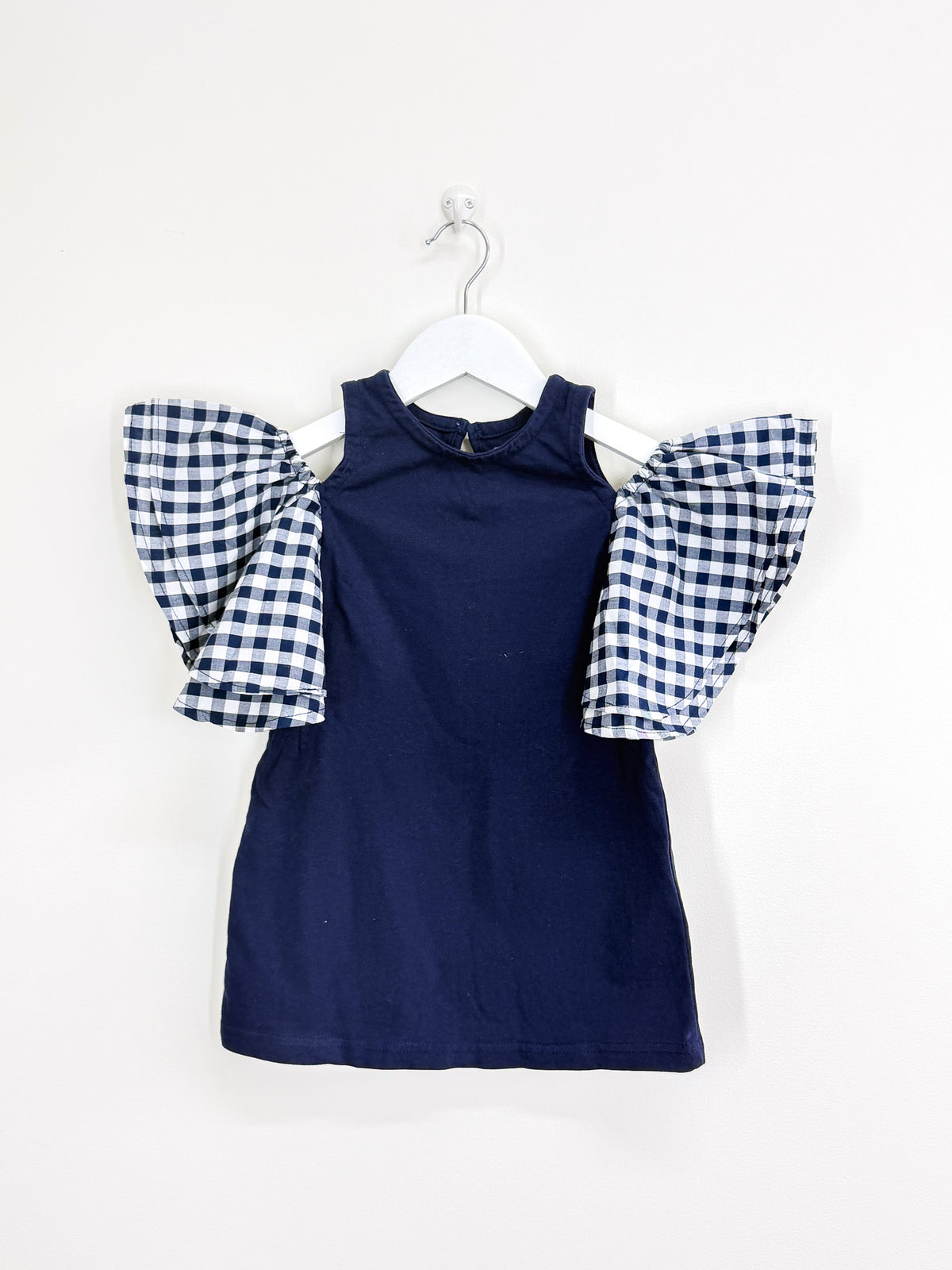 Cotton On Kids gingham bell sleeve dress (2y)