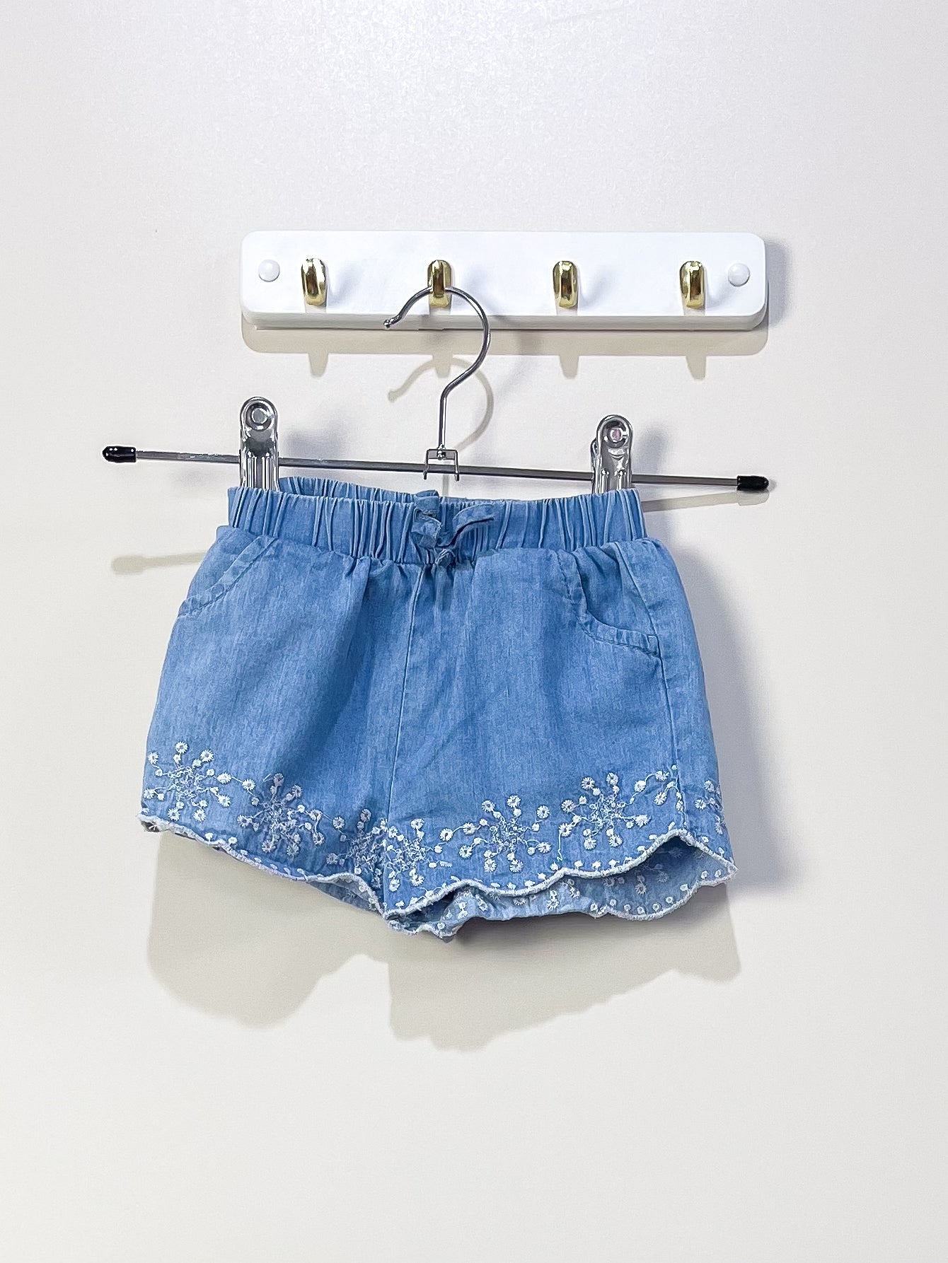 Teeny Weeny chambray shorts (3-6m)