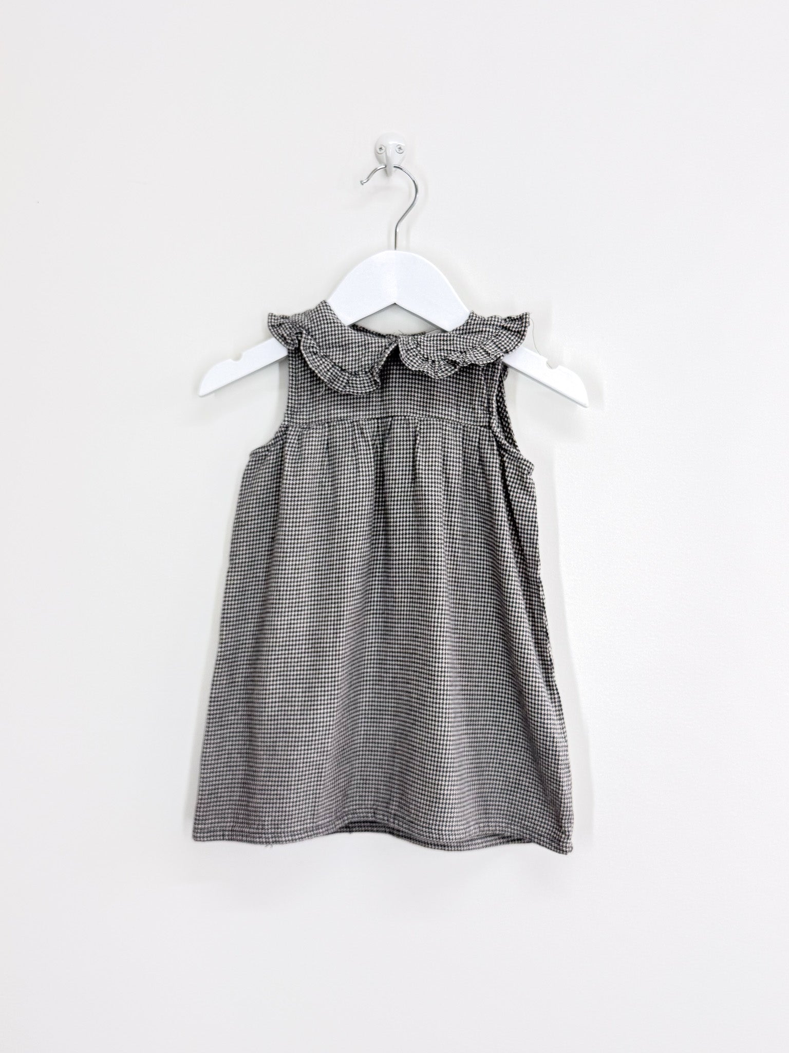 H&M sleeveless houndstooth dress (9-12m)