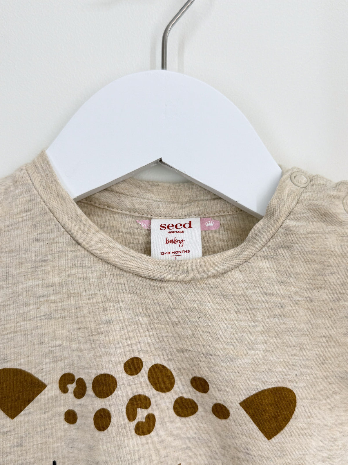 Seed Heritage cheetah frill tee (12-18m)