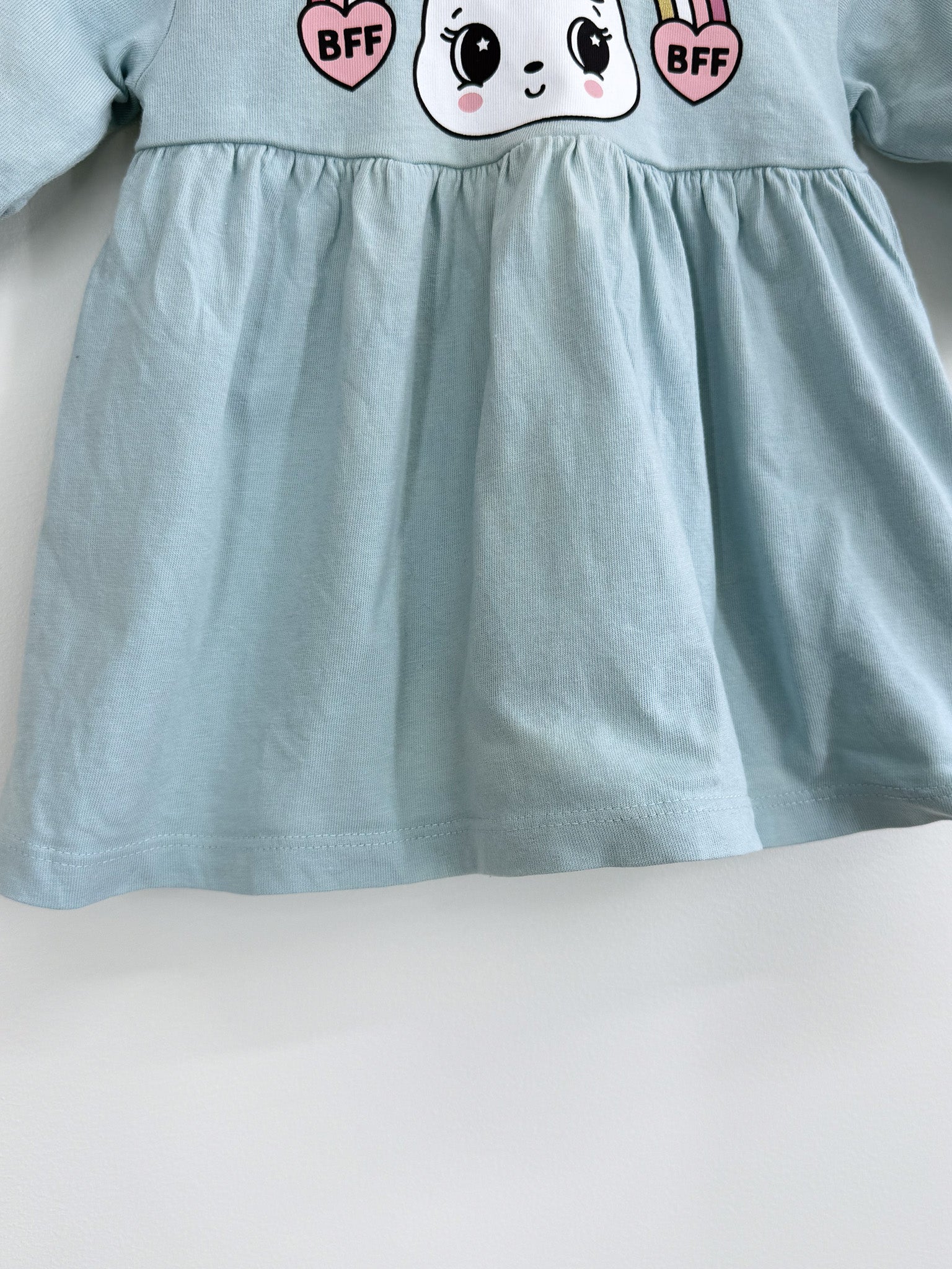 Hux organic reversible bunny love dress (3-6m)