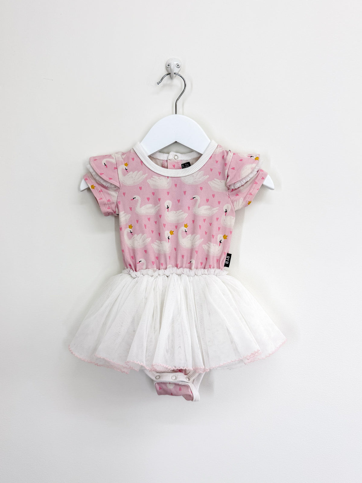 Rock Your Baby swans circus dress (6-12m)