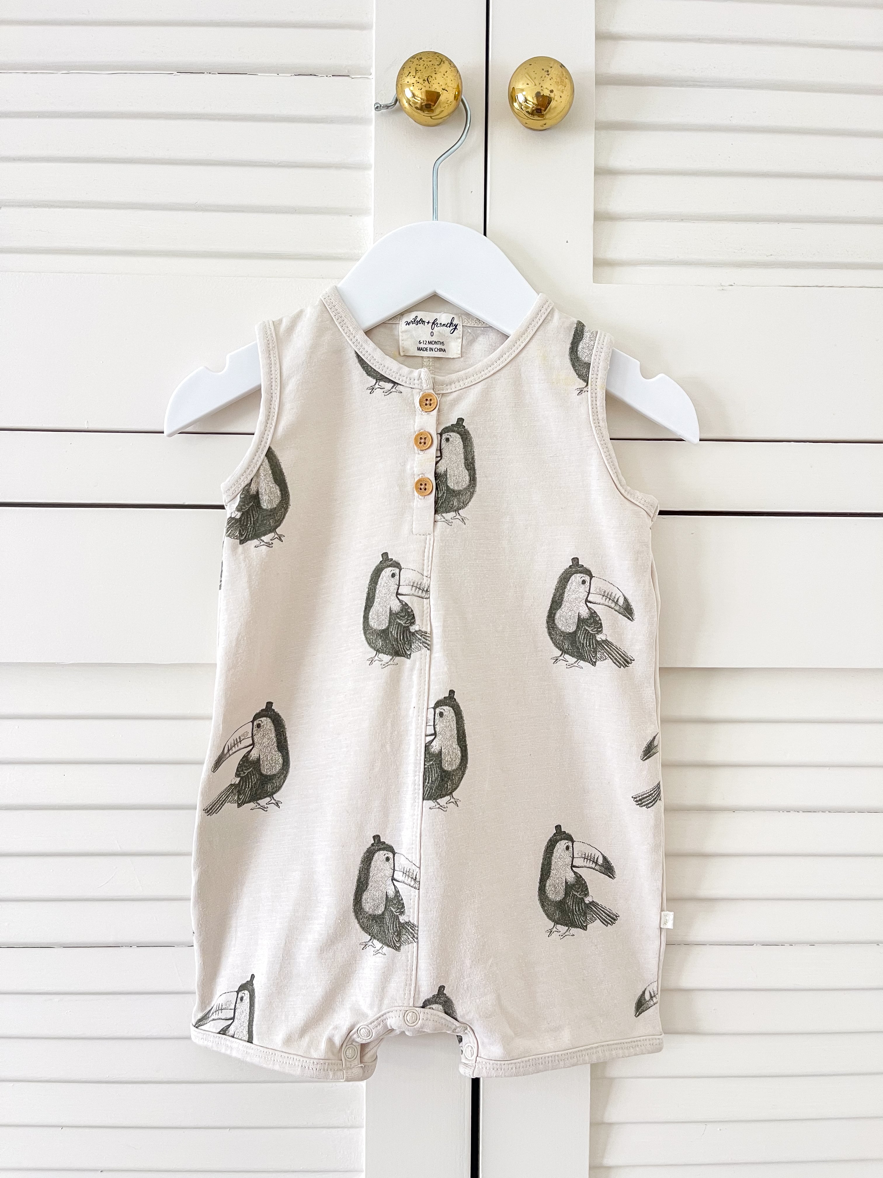 Wilson & Frenchy organic summer suit - toucan (3-6m)