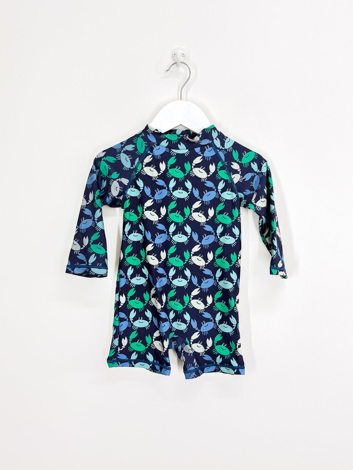 Seed long sleeve swim rash suit - crabs (12-18m)