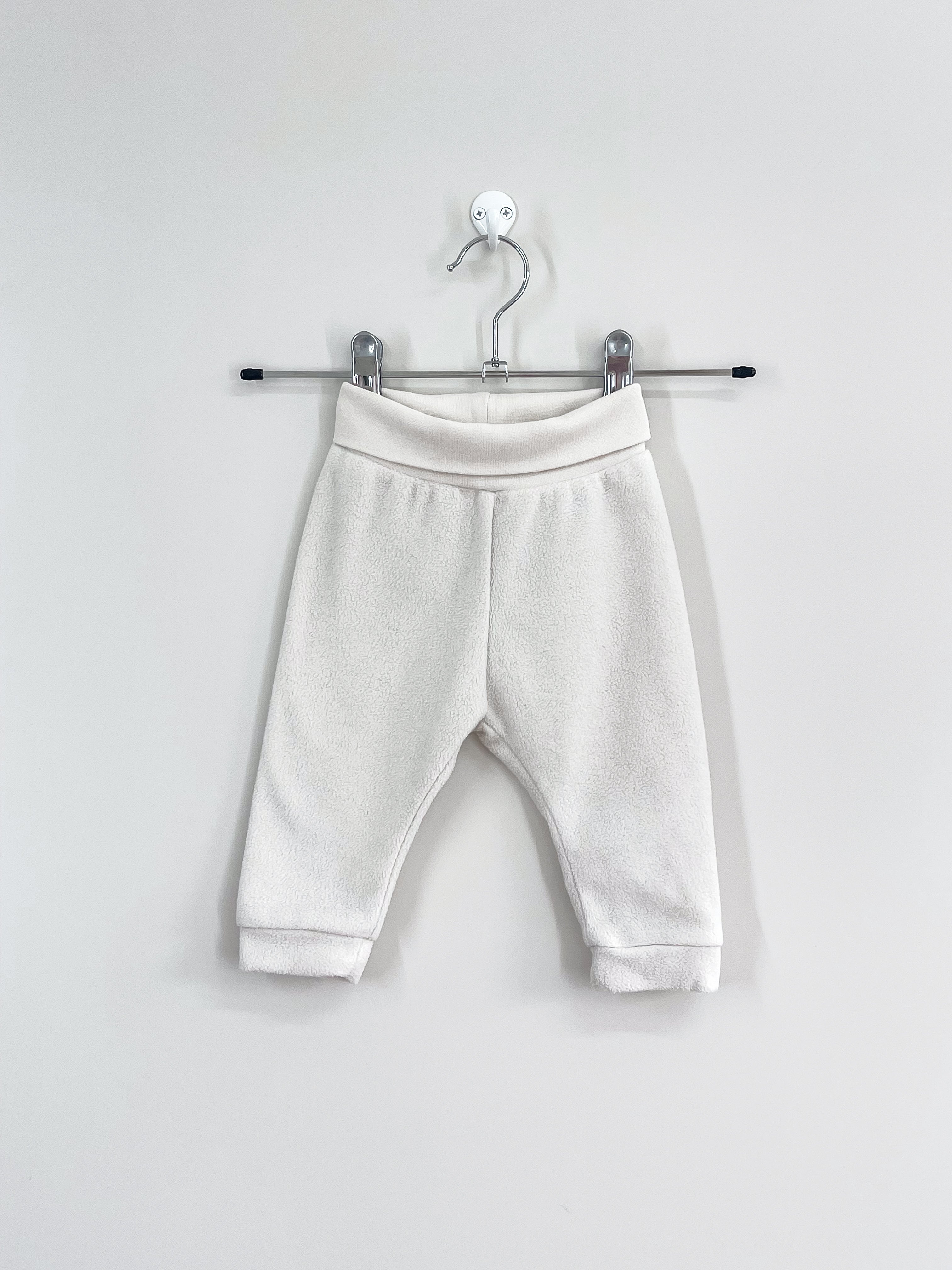 H&M fleece fold over pants (0-3m)