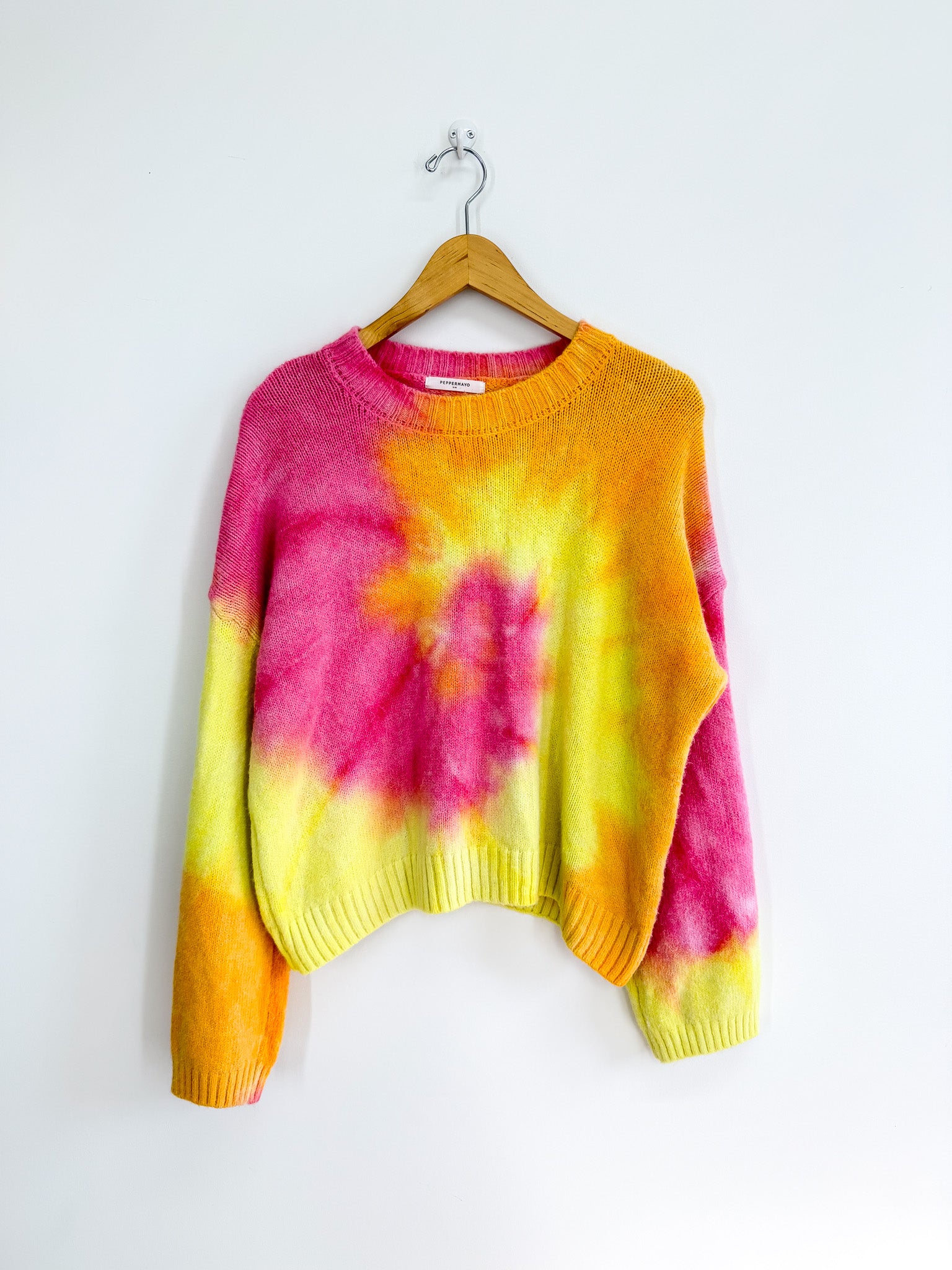 Peppermayo tie dye knit pullover (10-14)
