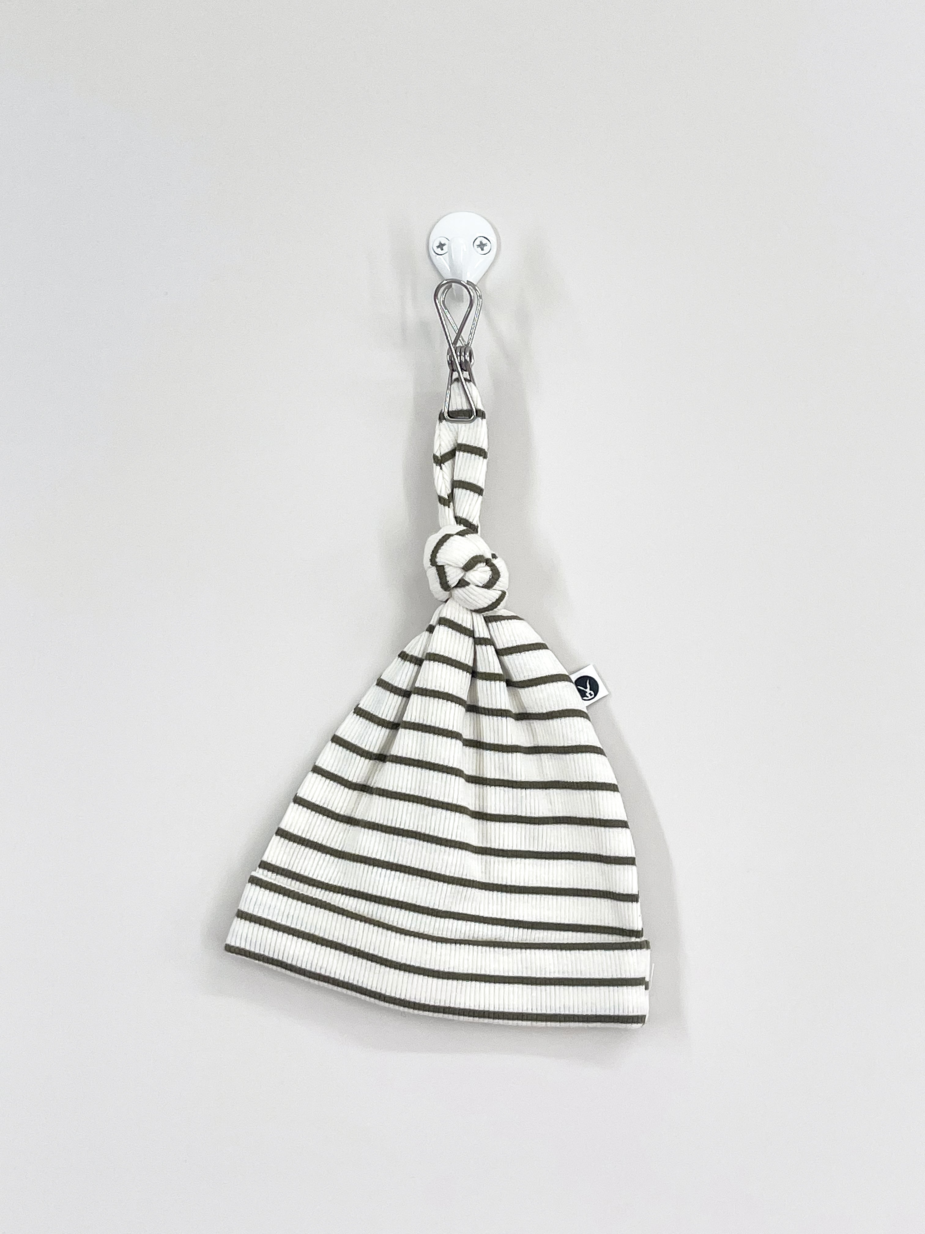 Burrow & Be organic rib knot beanie (0-3m)