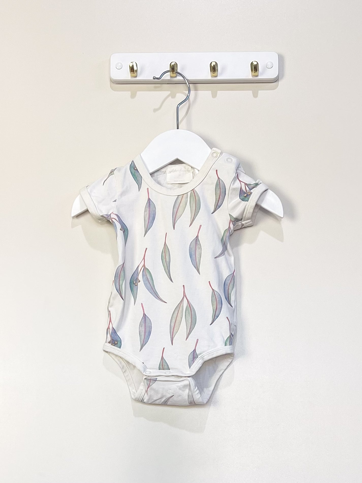 Wilson & Frenchy organic bodysuit - leaves (3-6m)