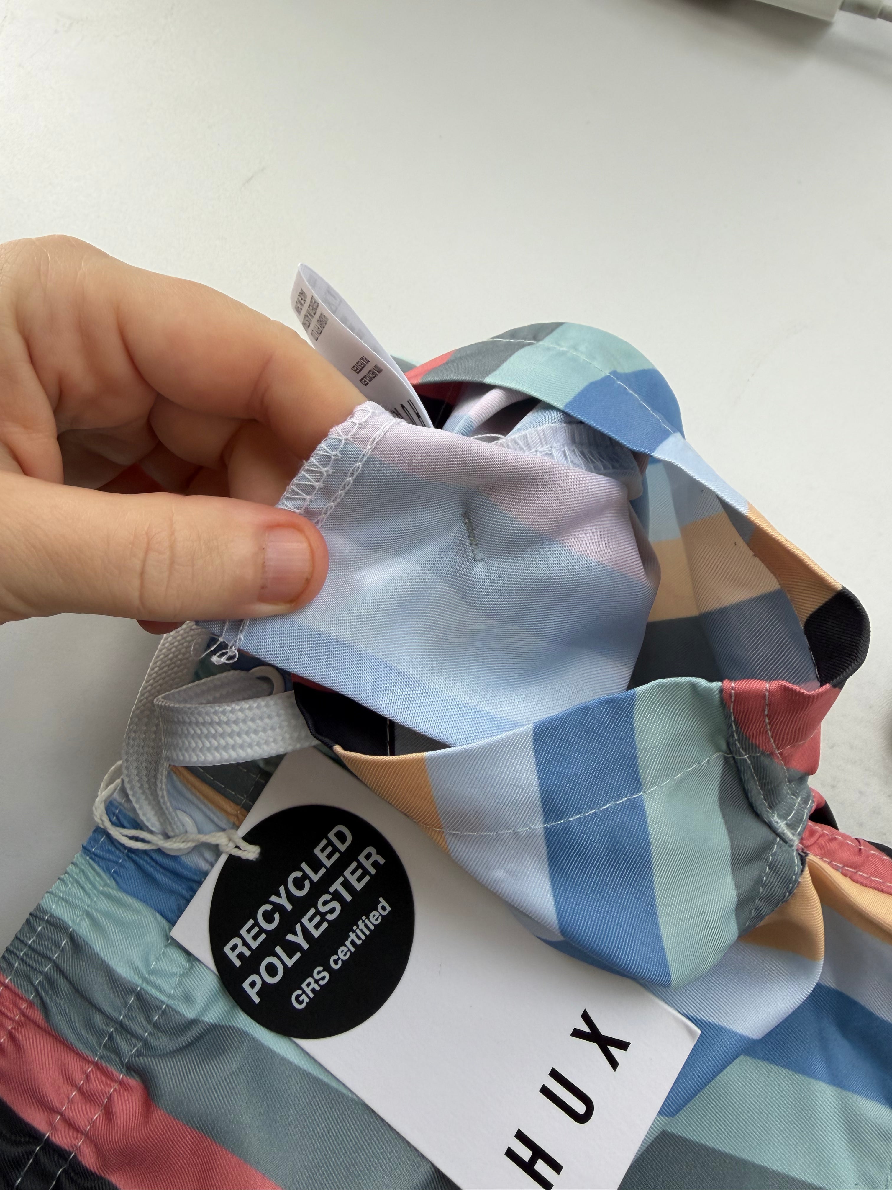 BNWT Hux rainbow lake swim shorts (12-18m)