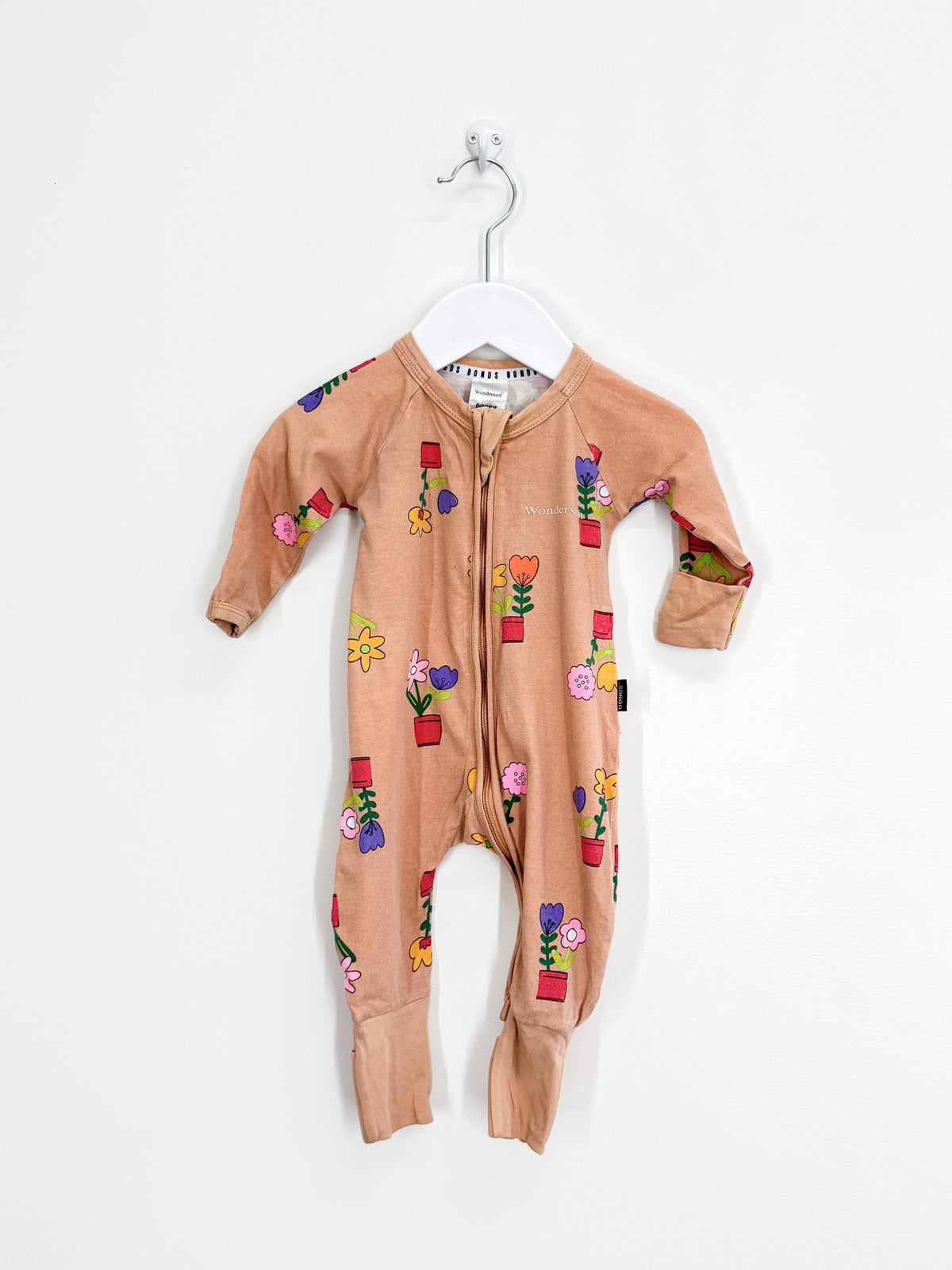 Bonds wondersuit - flower pots (0-3m)