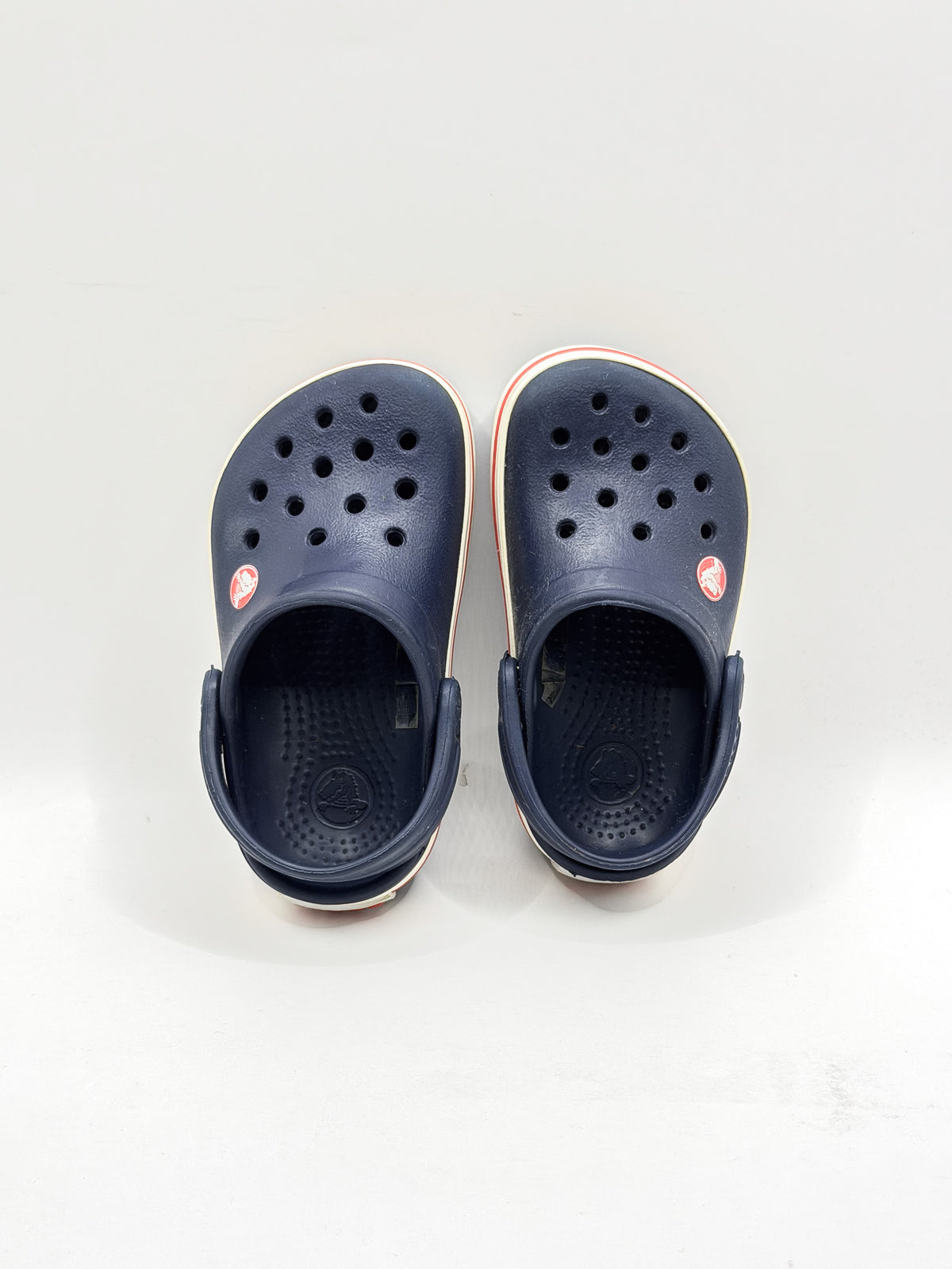 Crocs sandals - navy red stripe (19-20EU)