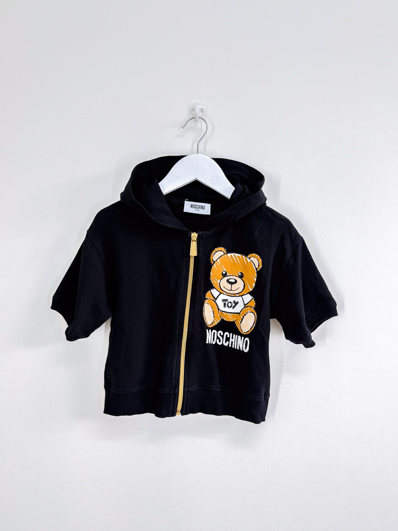 Moschino bear zip hoodie (8y)