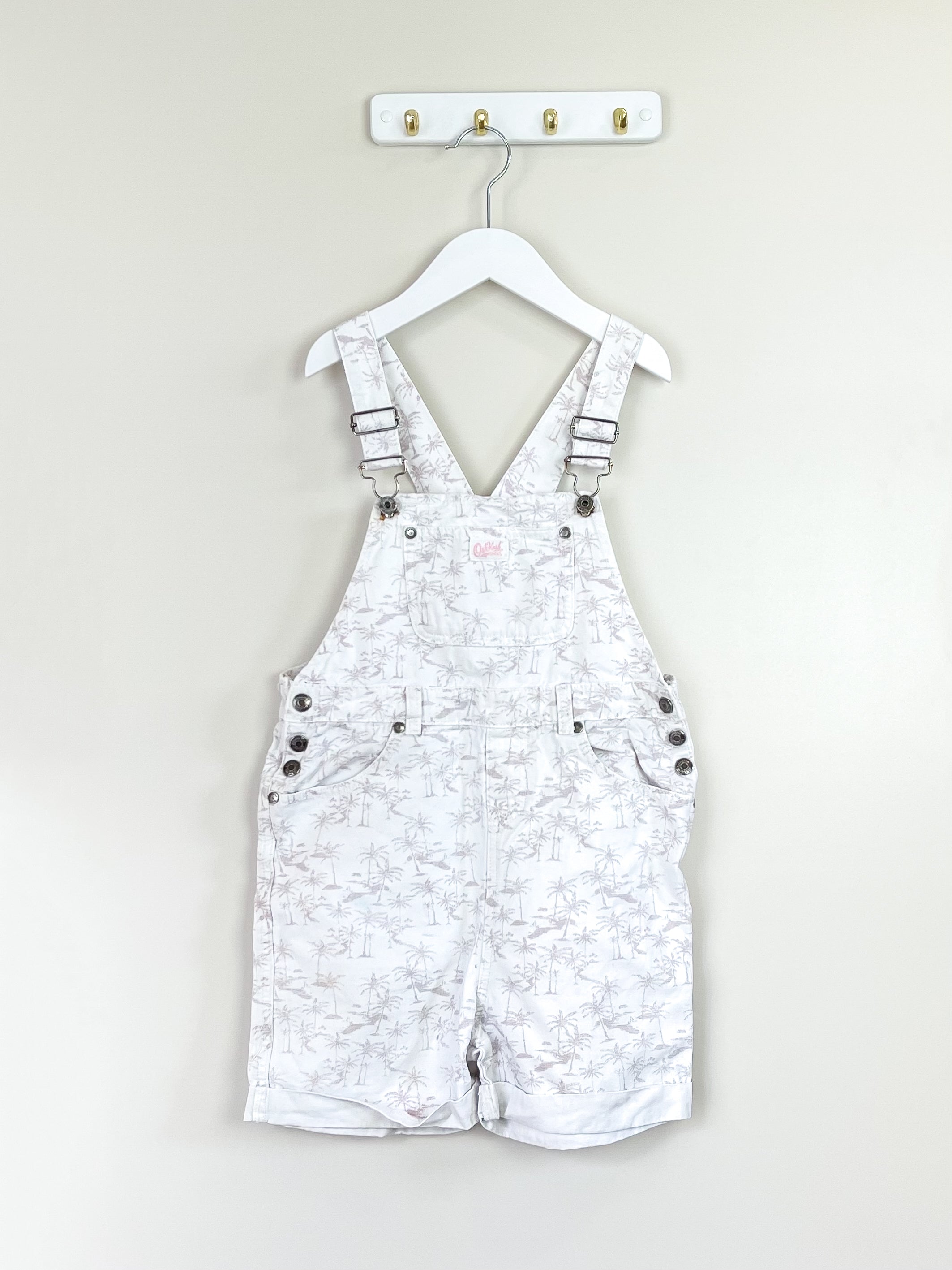 OshKosh denim palm tree shortalls (9-10y)