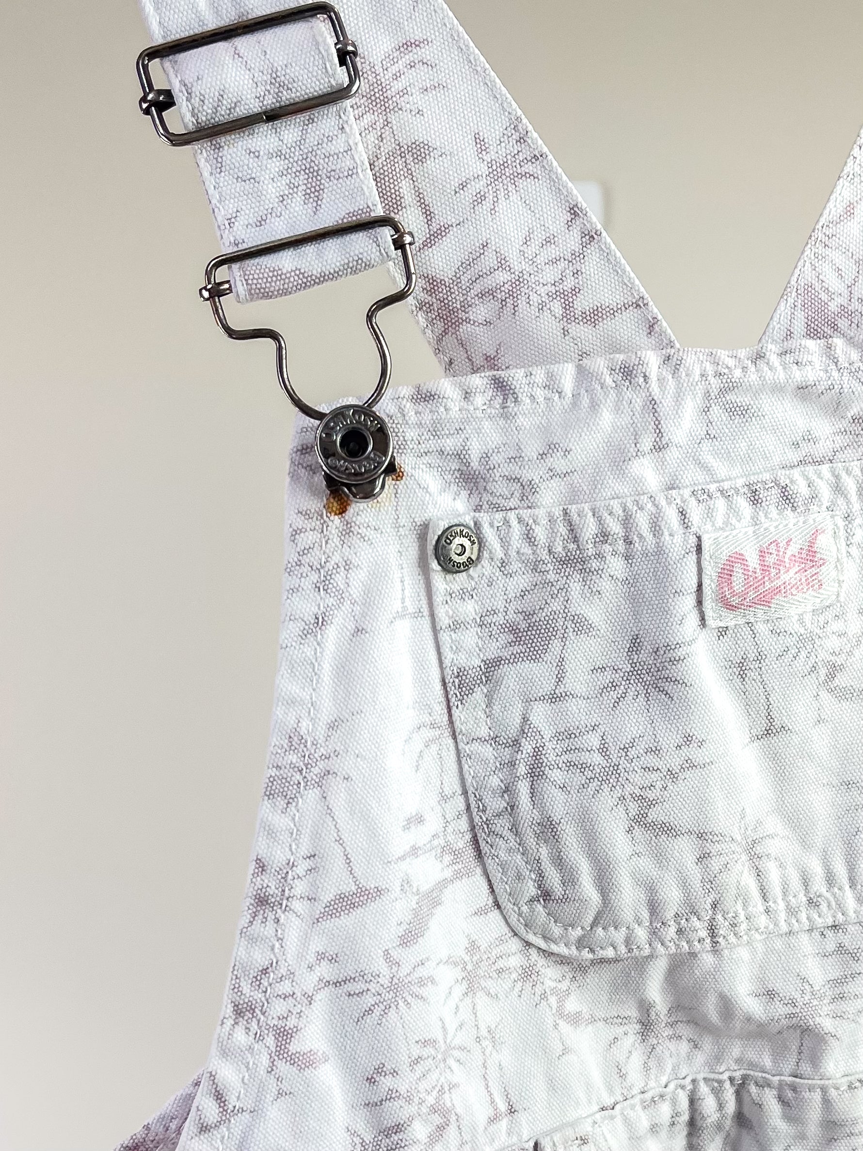 OshKosh denim palm tree shortalls (9-10y)