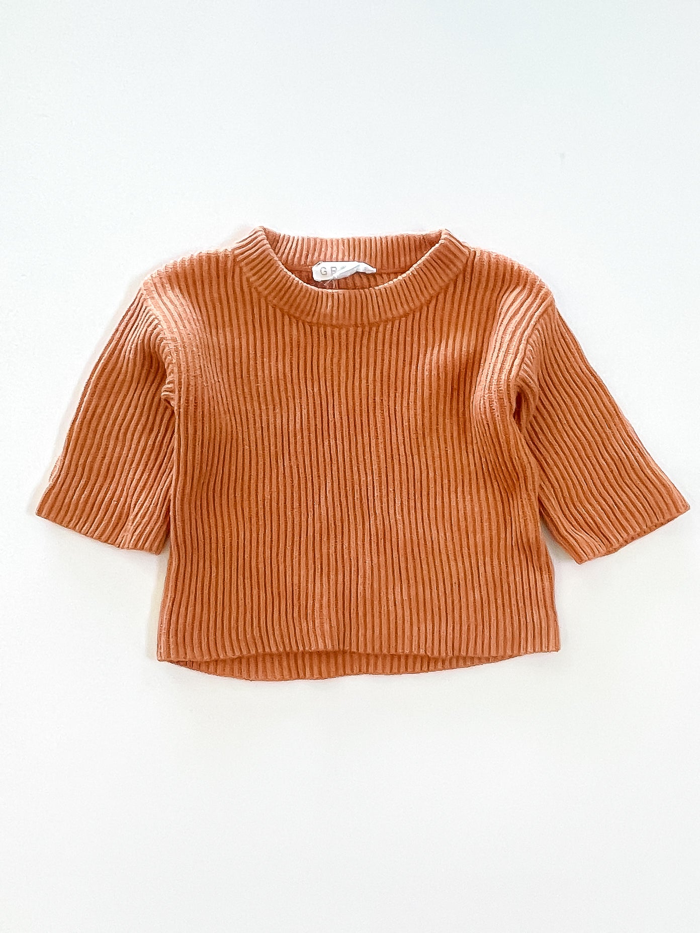 Grown organic ribbed pullover (3-6m)